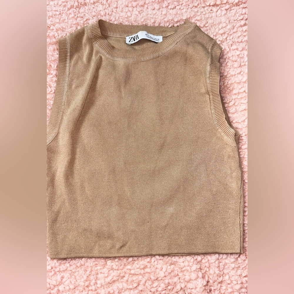 Zara Beige Vest/Top